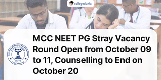 MCC NEET PG Stray Vacancy Round Open from October 09 to 11, Counselling to End on October 20; Check Schedule Here
